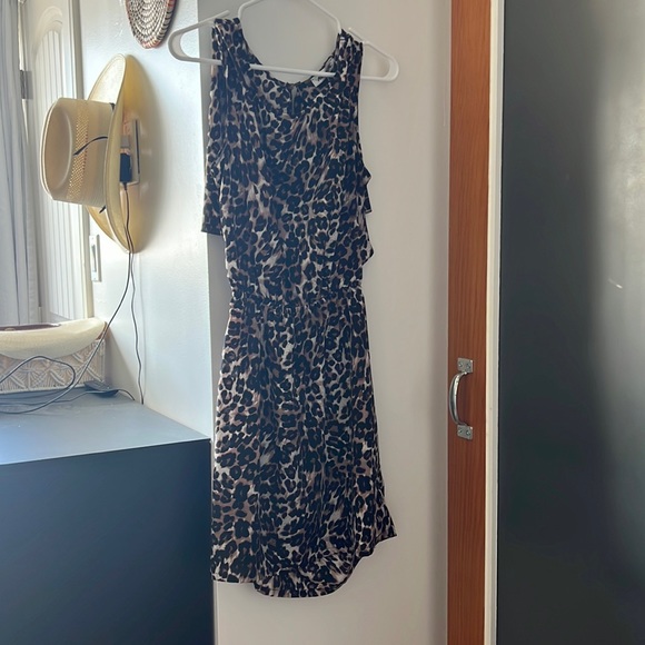 Cheetah / Leopard Mini Backless Dress - Picture 1 of 7